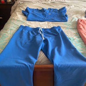 Royal Blue Fig Scrub Set